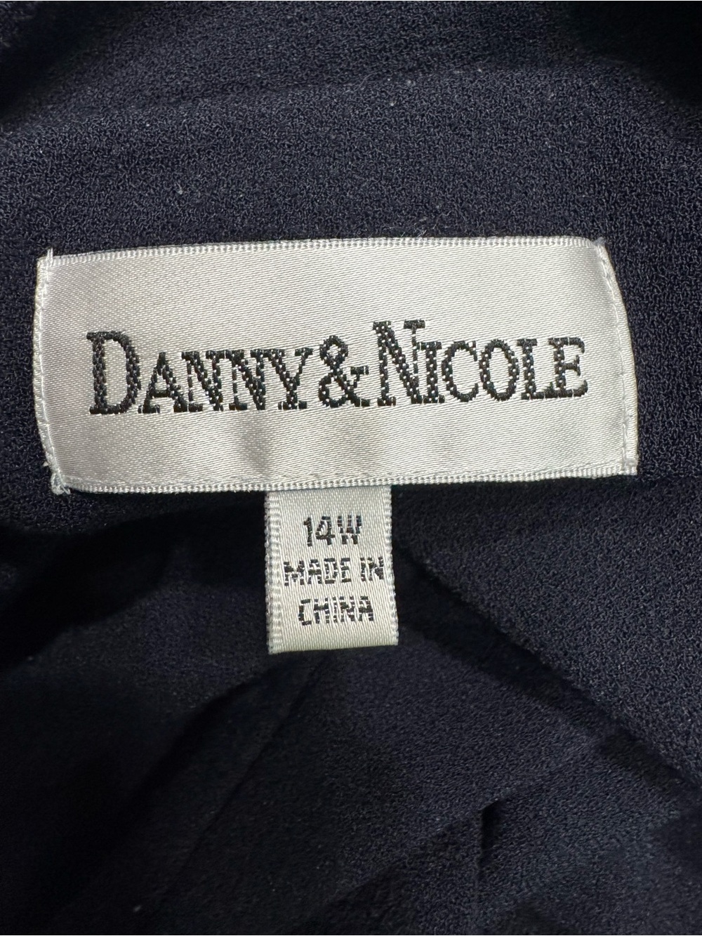 Danny & Nicole Navy Blazer with White Trim and Buttons - Picture 6 of 6
